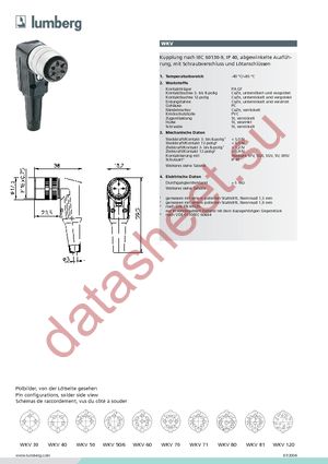 WKV 50 datasheet  